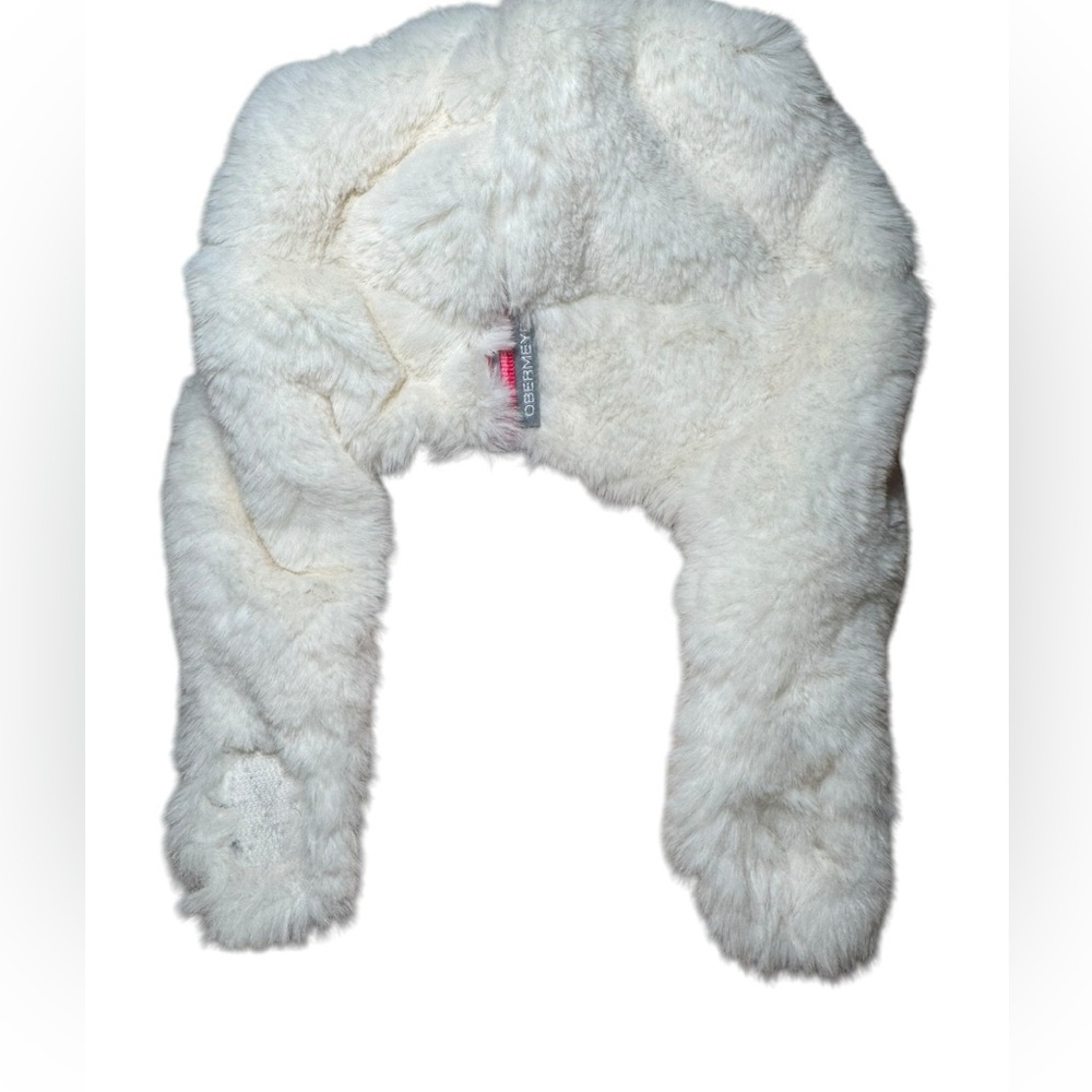 Obermeyer Orbit‎ Fur Hat White Kids Size 5-8 | EUC